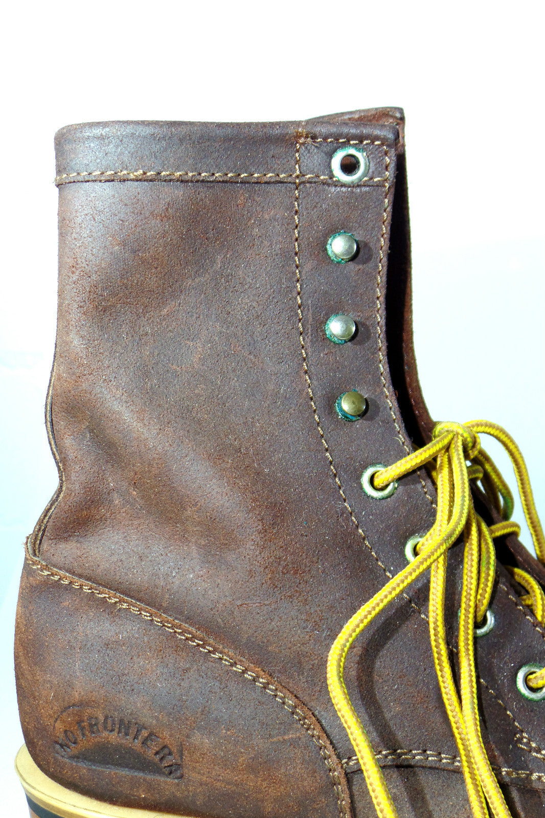 Westernstiefelette Arbeits Cowboyboot 37 Braun Schnürer Mexico