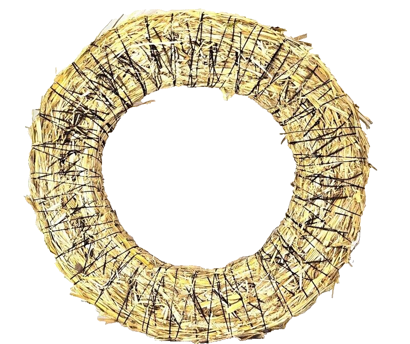 Strohkranz- Ø60cm Strohringe Strohrömer Rohling Kranz Natur Adventskranz Deko