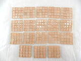 BORDÜRE Glasmosaik Lachs Klarglas Borde 18 x Quadrate 50 x 50 mm 288 Steine 5 mm