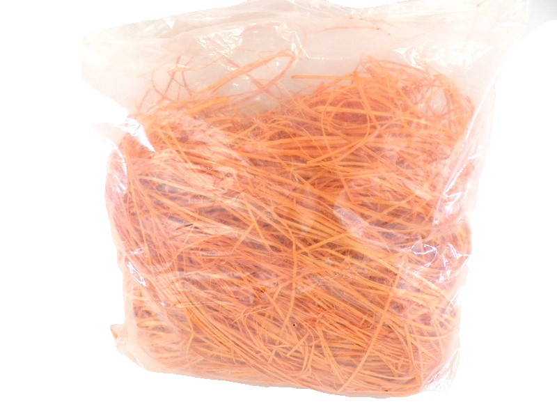 Holzwolle Rattan Orange 250 g gefärbt Trockenmaterial Floristik Dekoration