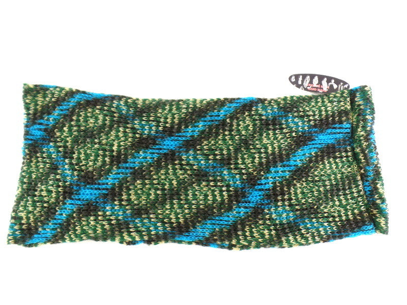 Schal Rundschal Blau Beige Grün Loop Wickelschal gestrickt Tricote Main
