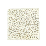 CASA - POADOR GLASMOSAIK Fliese Creme glänzend Matte Glas Mosaik Basteln  DIY