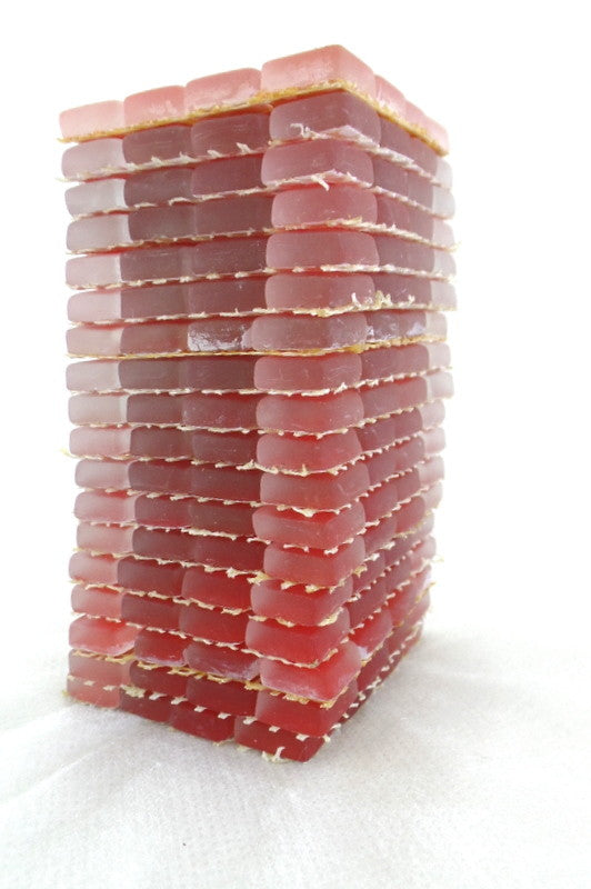 BORDÜRE Glasmosaik Rot matt Glas Borde 18 x Quadrate 50 x 50 mm 288 Steine 5 mm
