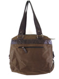 GEOSS TASCHE BRAUN Schultertasche Reißverschluss Damentasche