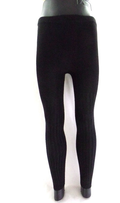 Leggings Damenleggins E & F Einheitsgröße grau oder schwarz als Variante wählbar