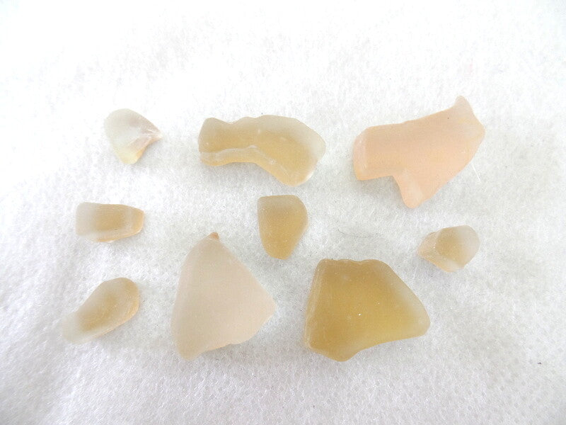 Casa-Poador Mosaiksteine Crush-Glas Beige Lachs Mix matt unregemäßig 650 g