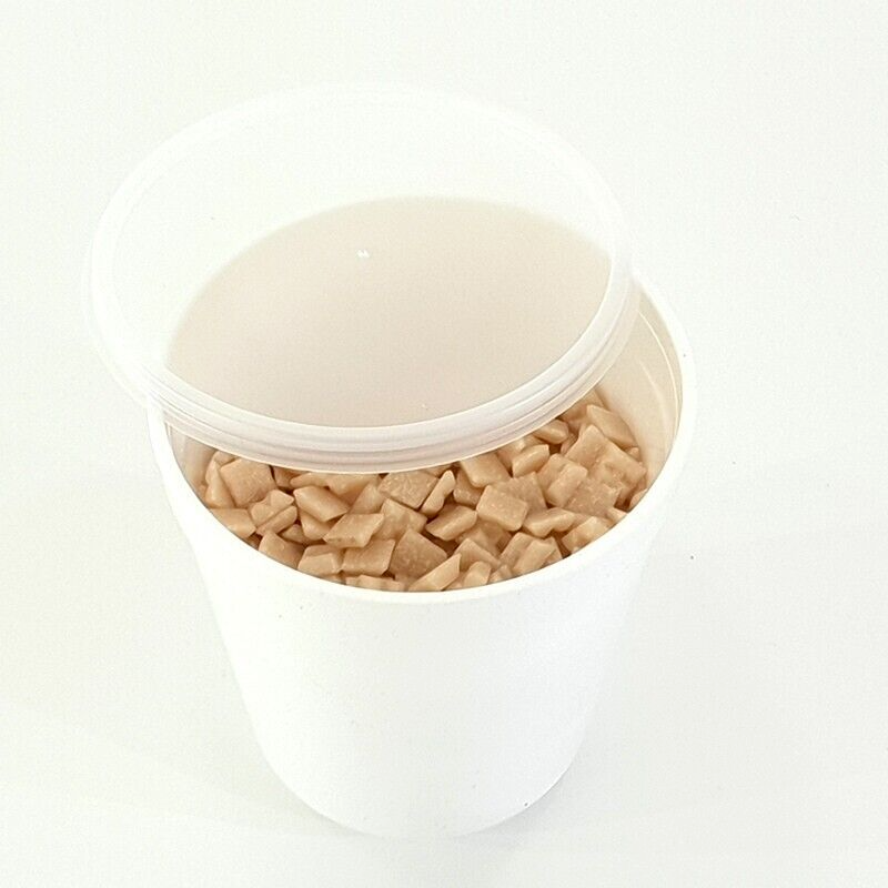Glasmosaiksteine 650 g Lachs mini 10 x 10 mm 900Steine Basteln Mosaik Fliesen
