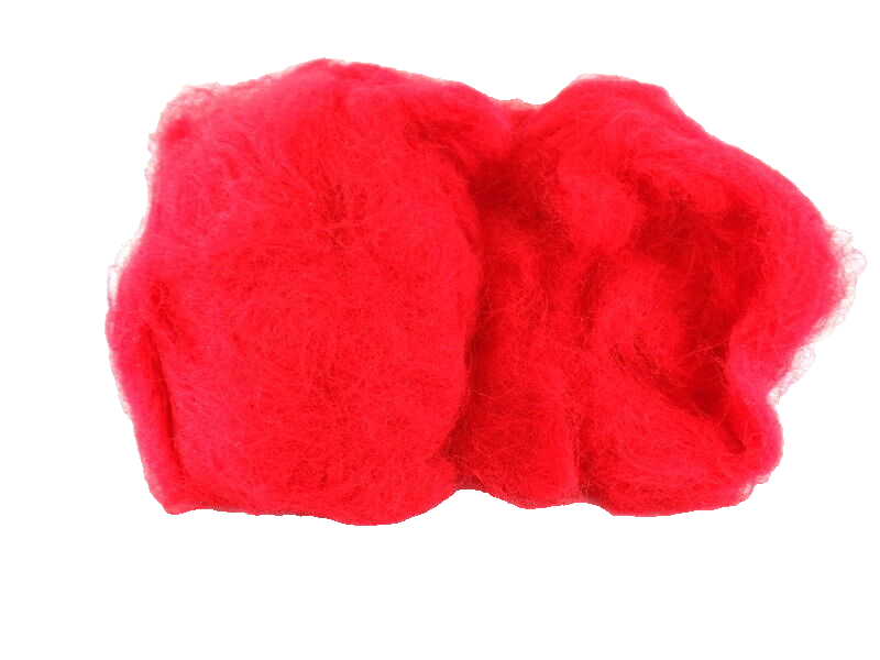 Sisal Fasern Rot Wooly 200 g Deko gefärbt Farbecht Füllmaterial Floristik