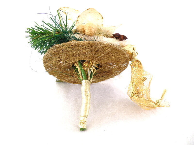 Weichnachtsstrauß Creme Weihnachtsstern künstliche Accessoires Sterne Kugeln