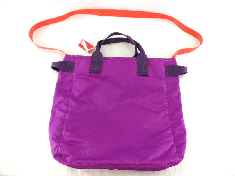 Puma Dazzle Shoppe Lila Sporttasche Freizeit Tasche Sport Lifestyle Black berry