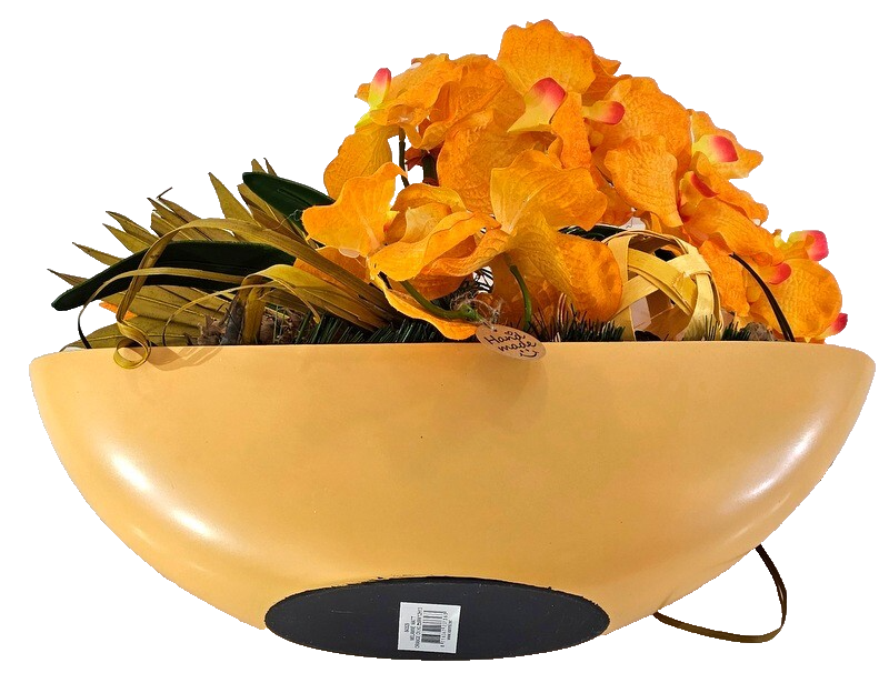 Casa-Poador Weihnachtsgesteck ellipse Orange Orchidee Rose künstlich Dekoration