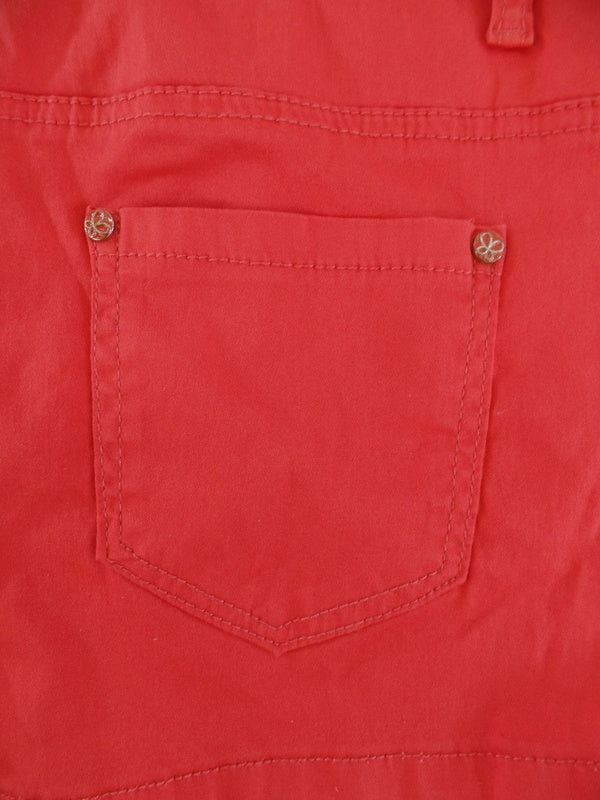 Damenshorts Hotpants Jeans hellrot Miss One Größenvarianten 34 - 42 wählbar