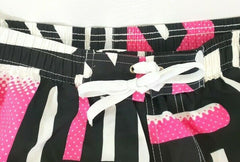 Badehose Badeshorts L Beach Wear E & F Shorts Schwarz Weiß Rosa Short