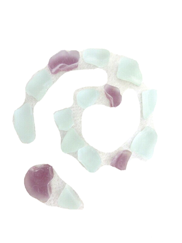Mosaiksteine Crush Glas milchig Bourdaux matt 650 g 420 Steine unregelmäßig Mix