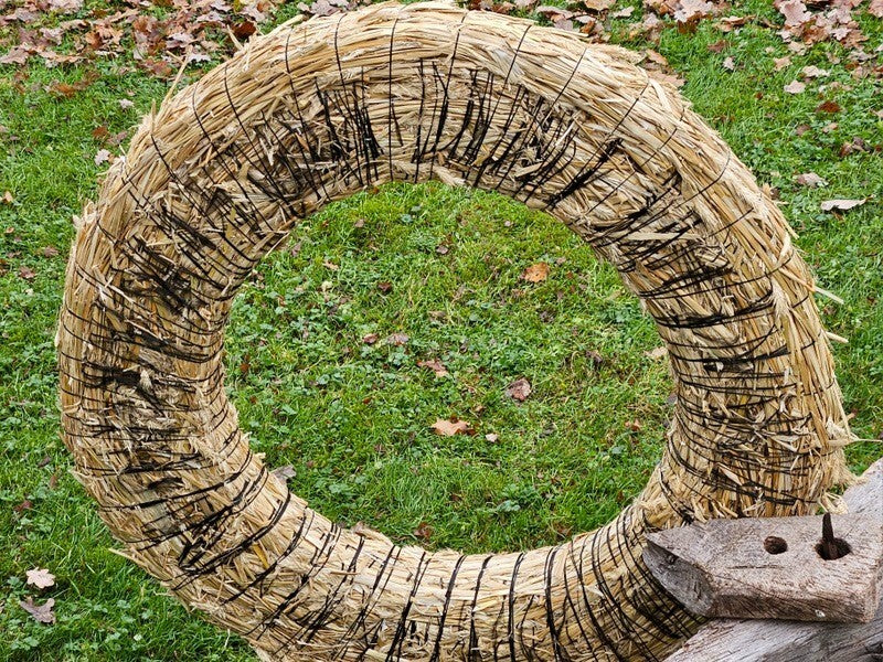 Strohkranz Ø80 cm Strohring Strohrömer Rohling Kranz Natur Adventskranz Deko