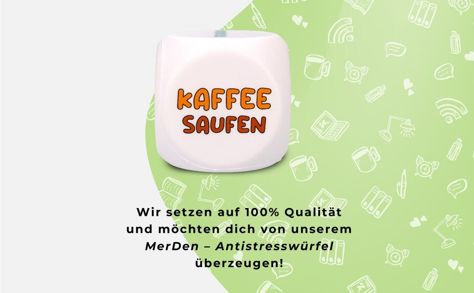 Anti Stress Würfel - Stresswürfel 6 Lustigen Sprüchen Zum Stressabbau Geschenk