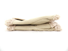 Handschuhe Fingerlos Creme / Beige S / M Kunstleder Kunstfell Natural Spirit