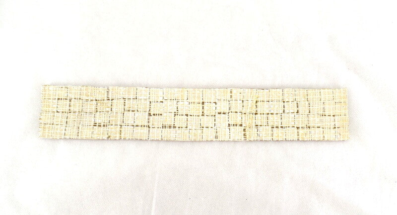 BORDÜRE Glasmosaik Beige matt Borde 1 x Streifen 92 Steine unregelmäßig