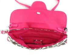 Spooky Girl Umhängetasche Rosa mit Leopardenmuster Schultertasche