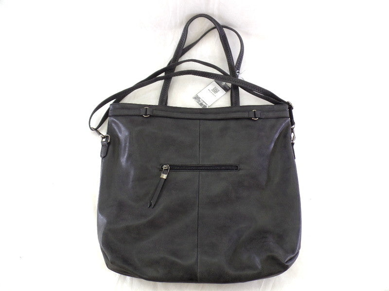 Bella Bella Tasche Schwarz Schulter Beuteltsche Damenhandtasche Kroko XXL