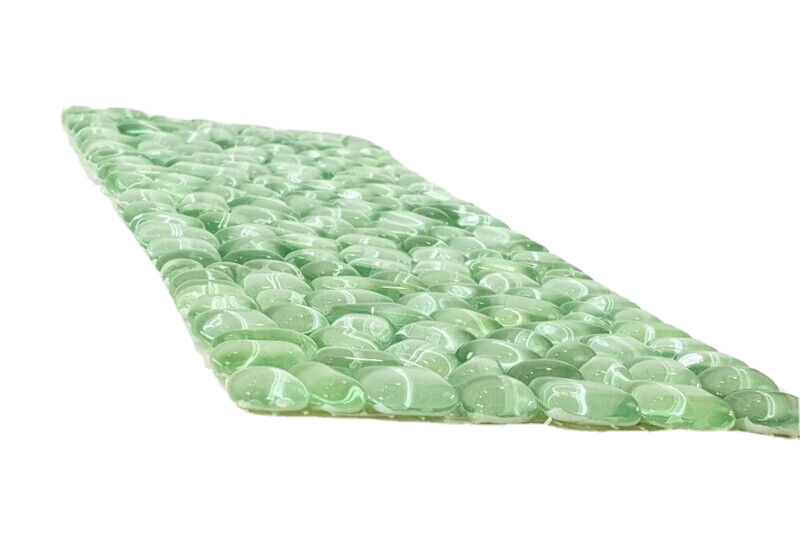 Glasmosaik hell Grün Mosaik Polygonal 1 Matte glänzend unregelm Tropfen Basteln