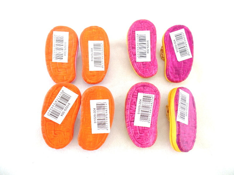 Badeschuhe  4 Paar 8 Stück Pink Orange 6 cm Keramik Ton Dekoration Basteln