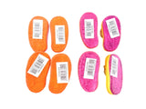 BADESCHUHE KERAMIK  4 Paar 8 Stück Pink Orange 6 cm Ton Dekoration Basteln