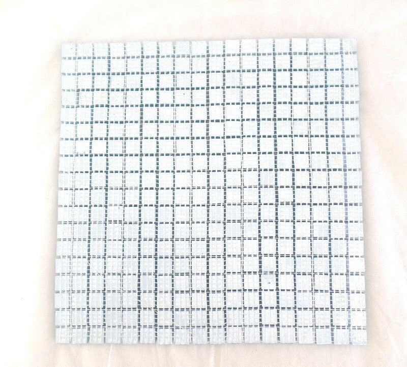 Casa-Poador Glasmosaik Fliesen mittelblau matt Matte 30 x 30 cm
