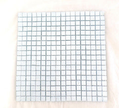 Casa-Poador Glasmosaik Fliesen mittelblau matt Matte 30 x 30 cm