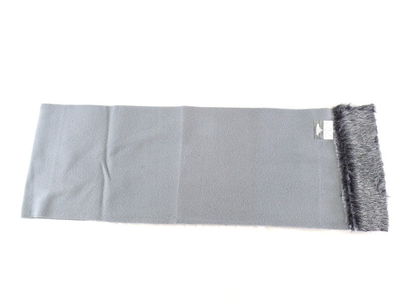 Schals Tücher Stola mit Kunstfellbesatz 3 Farbvarianten wählbar 100 % Polyester