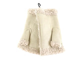 HANDSCHUHE FINGERLOS Creme / Beige S / M Kunstleder Kunstfell Natural Spirit