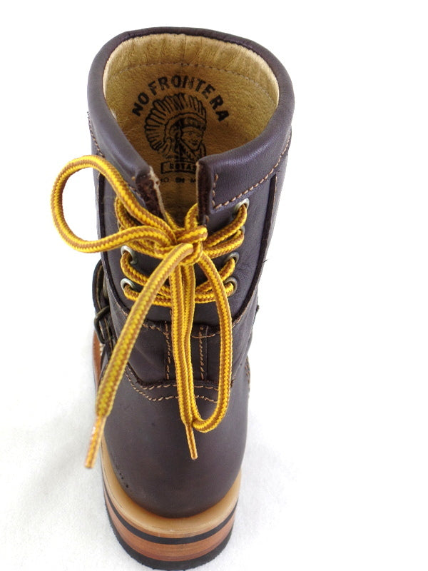 Westernstiefelette Arbeits Cowboyboot 35 UK 2 USA 4 Braun Schnalle Leder Mexico