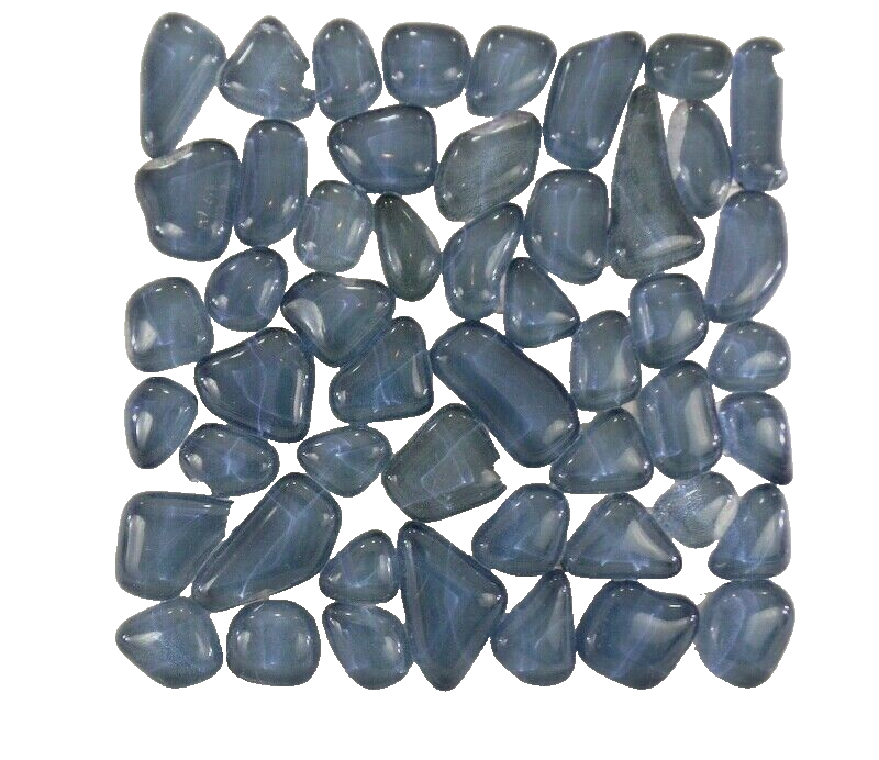 BORDÜRE Glasmosaik Polygonal Soft Glas Grau Novara 1 x Quadrat glatt glänzend