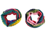 SCHAL LOOP WICKELSCHAL Bunt in 4 Farbvarianten Gelb, Rosa, Beige, Orange wählbar