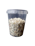 DEKOGRANULAT STEINE WEIß CREME 1 x 400 g  Granulat 8 - 10 mm Körnung Tischdekoration
