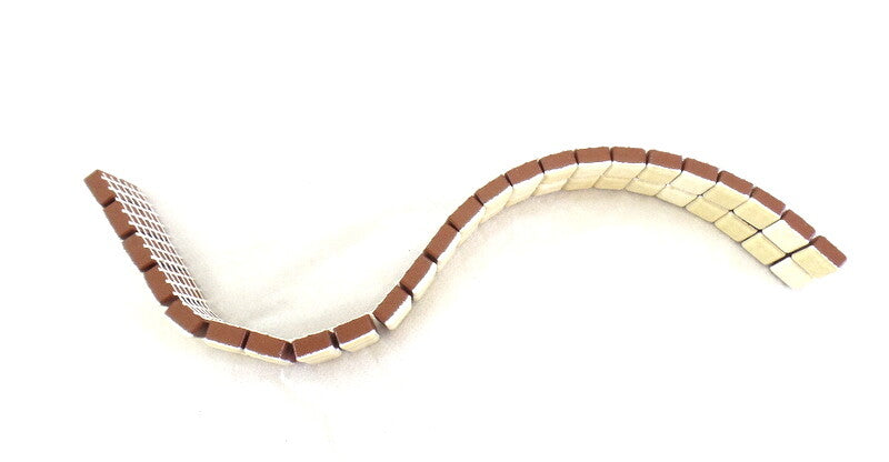 Casa-Poador Mosaiksteine Bordüre Creme Borde 30 cm Lang 48 Steine