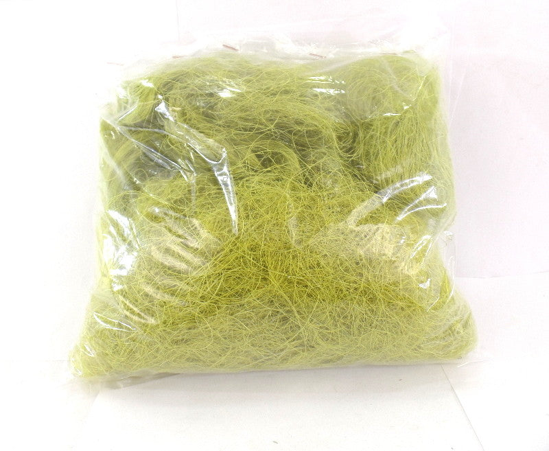 Sisal Feenhaar gelbgrün lime 100 g gefärbt Trockenmaterial Floristik Deko