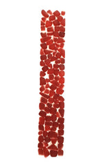 BORDÜRE Casa-Poador Glasmosaik Polygonal Rot 1 Streifen matt unregelmäßigTropfen