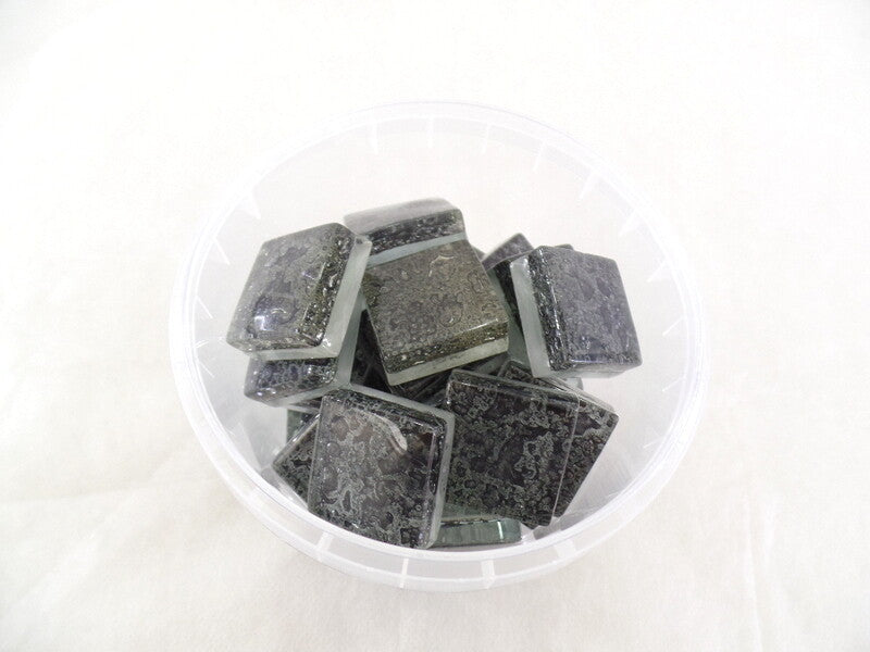 Mosaiksteine Waterdrops Schwarz 650 g 25 x 25 x 10 mm 47 Steine Basteln