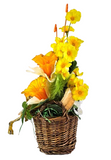 CASA - POADOR OSTERGLOCKEN Korb Primel Kunstblumen Frühling Dekoration