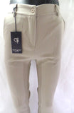 Hose Chic & Mit Beige Größe M Bundfaltenhose Buisnesshose Italy