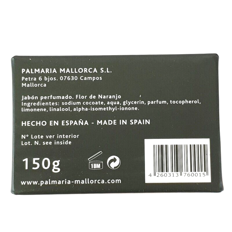 Mallorca Duftseife Soap Orange Blossom  Palmaria 1 x 150 g Seife Duft Geschenk