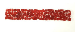 BORDÜRE Casa-Poador Glasmosaik Polygonal Rot 1 Streifen matt unregelmäßigTropfen