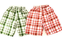 Badehosen Kinder 3 für 2 Badeshorts 164 -176 Grün Rot kariert Shorts Kinder
