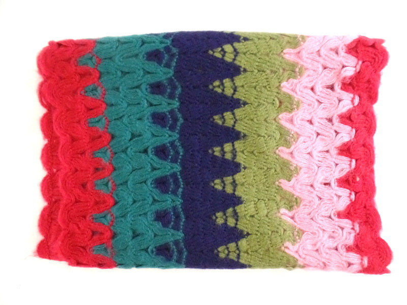 Schal Loop Wickelschal Bunt in 4 Farbvarianten Gelb, Rosa, Beige, Orange wählbar