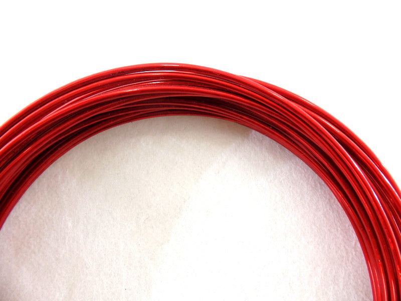Aludraht 2mm Basteldraht Schmuckdraht Draht 2,0 mm 100 gr. Biegedraht Rot