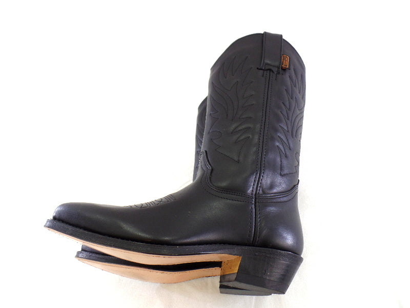 Westernstiefel 37 Schwarz UK 4 Cowboystiefel Echtledersohle spitz Labor