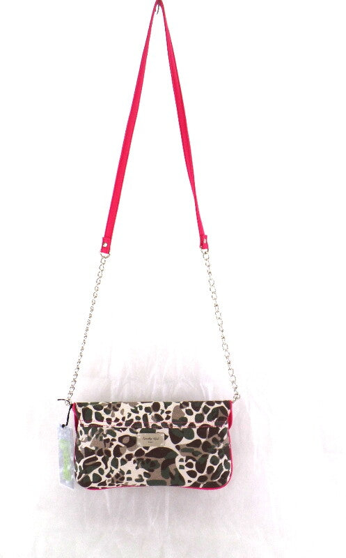 Spooky Girl Umhängetasche Rosa mit Leopardenmuster Schultertasche