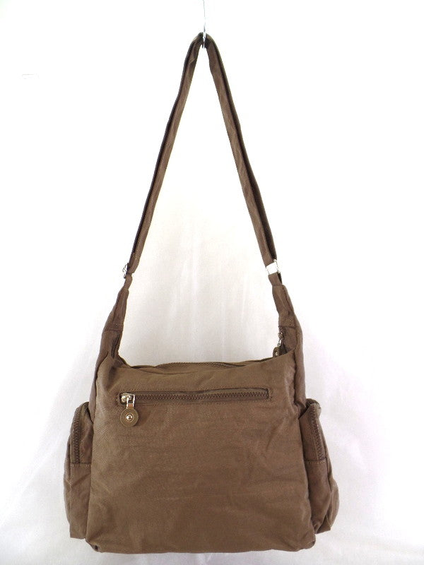 Bag Street Tasche Kaki Umhängetasche Reißverschluss viele Fächer Damentasche