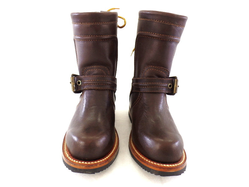Westernstiefelette Arbeits Cowboyboot 36 UK 3 USA 5 Braun Schnalle Leder Mexico